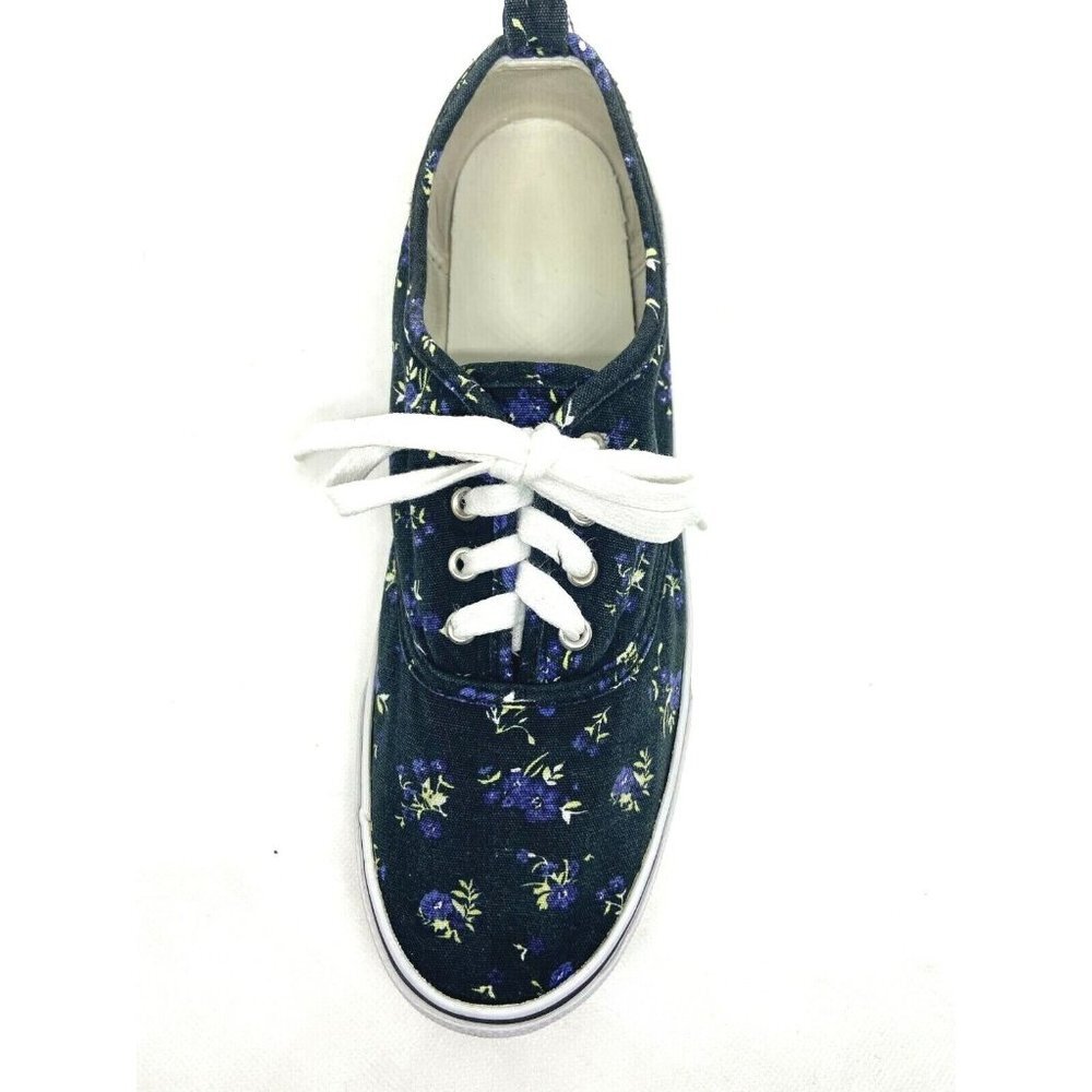 Divided H&M Floral Print Navy Sneakers US 8